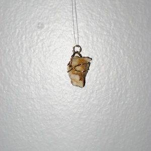 Wire wrapped Rock Necklace